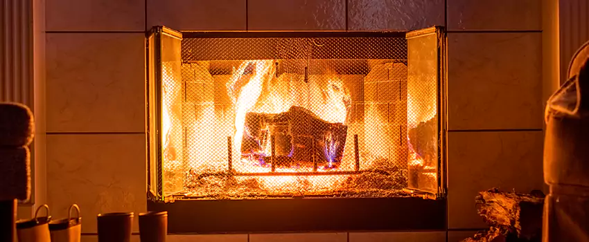 Mendota Hearth Landscape Fireplace Installation in Franklin, Wisconsin