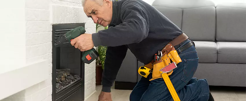 New Indoor Fireplace Installation in Franklin, Wisconsin