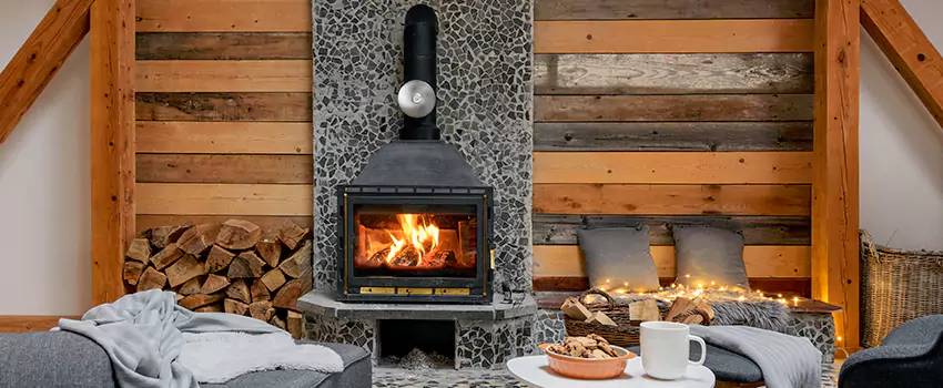 Thelin Hearth Products Direct Vent Gas Stove Fireplace Inspection in Franklin, Wisconsin